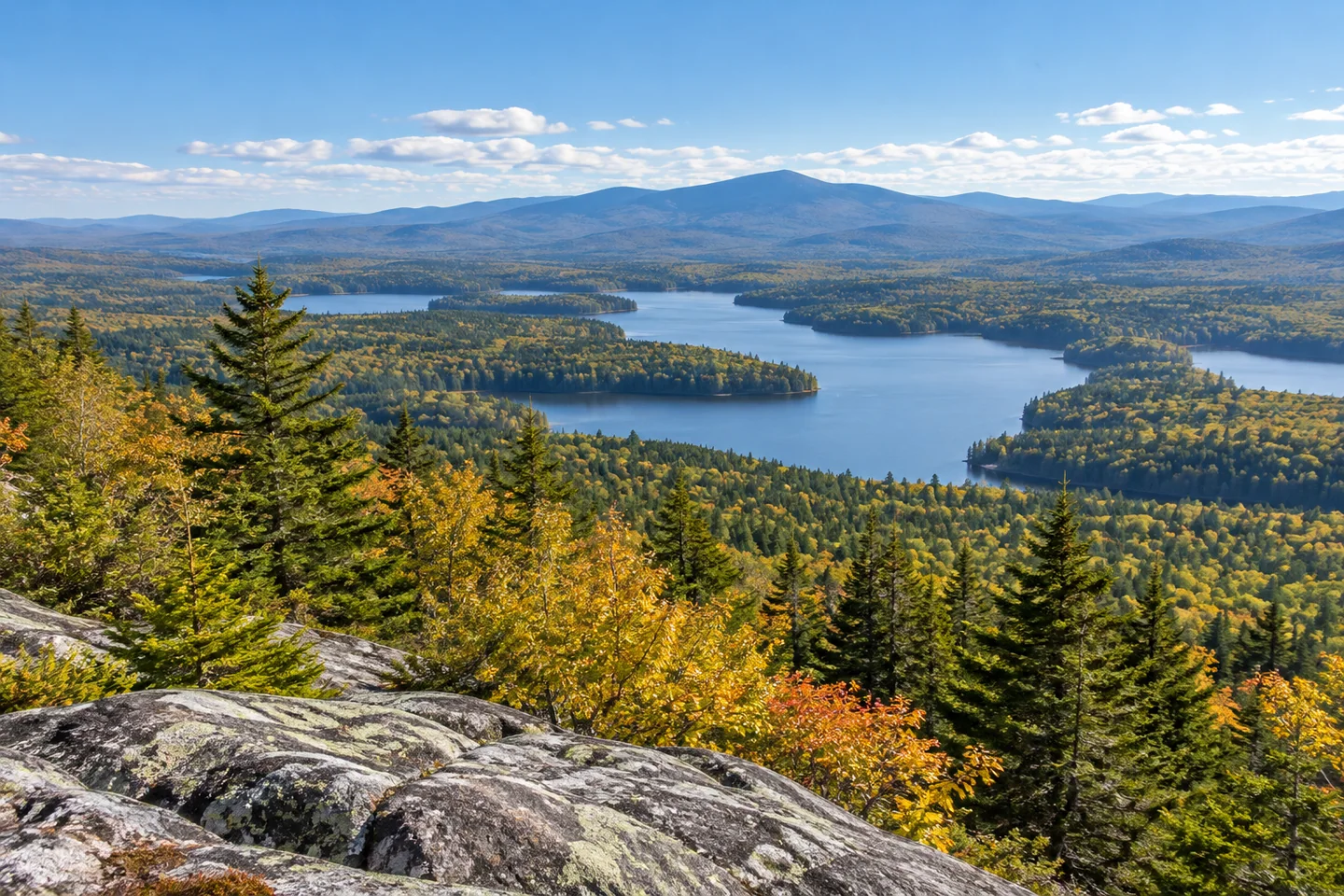 Allagash Mountain Fire Tower — AI-generated editorial illustration