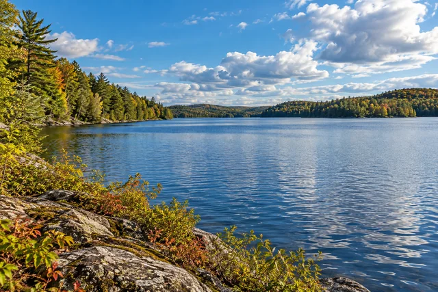 Androscoggin River Reservoir, Androscoggin County — AI-generated editorial illustration