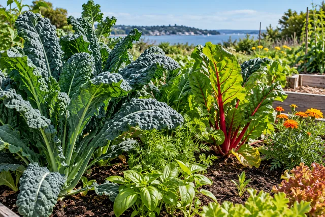 Bayside Community Garden — AI-generated editorial illustration