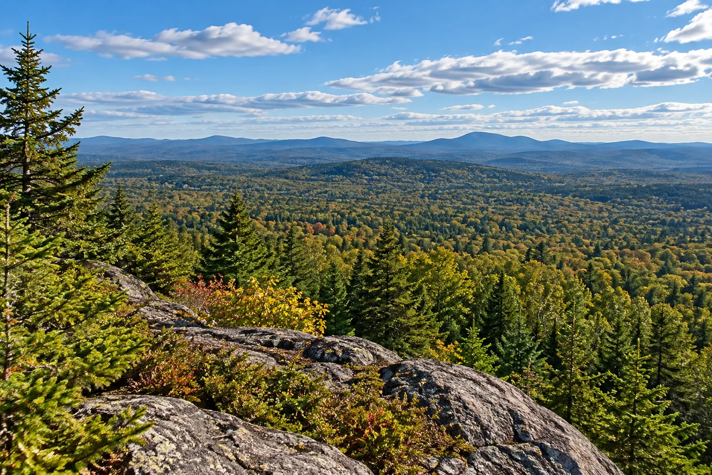 Big Moose Mountain Lookout Tower — AI-generated editorial illustration
