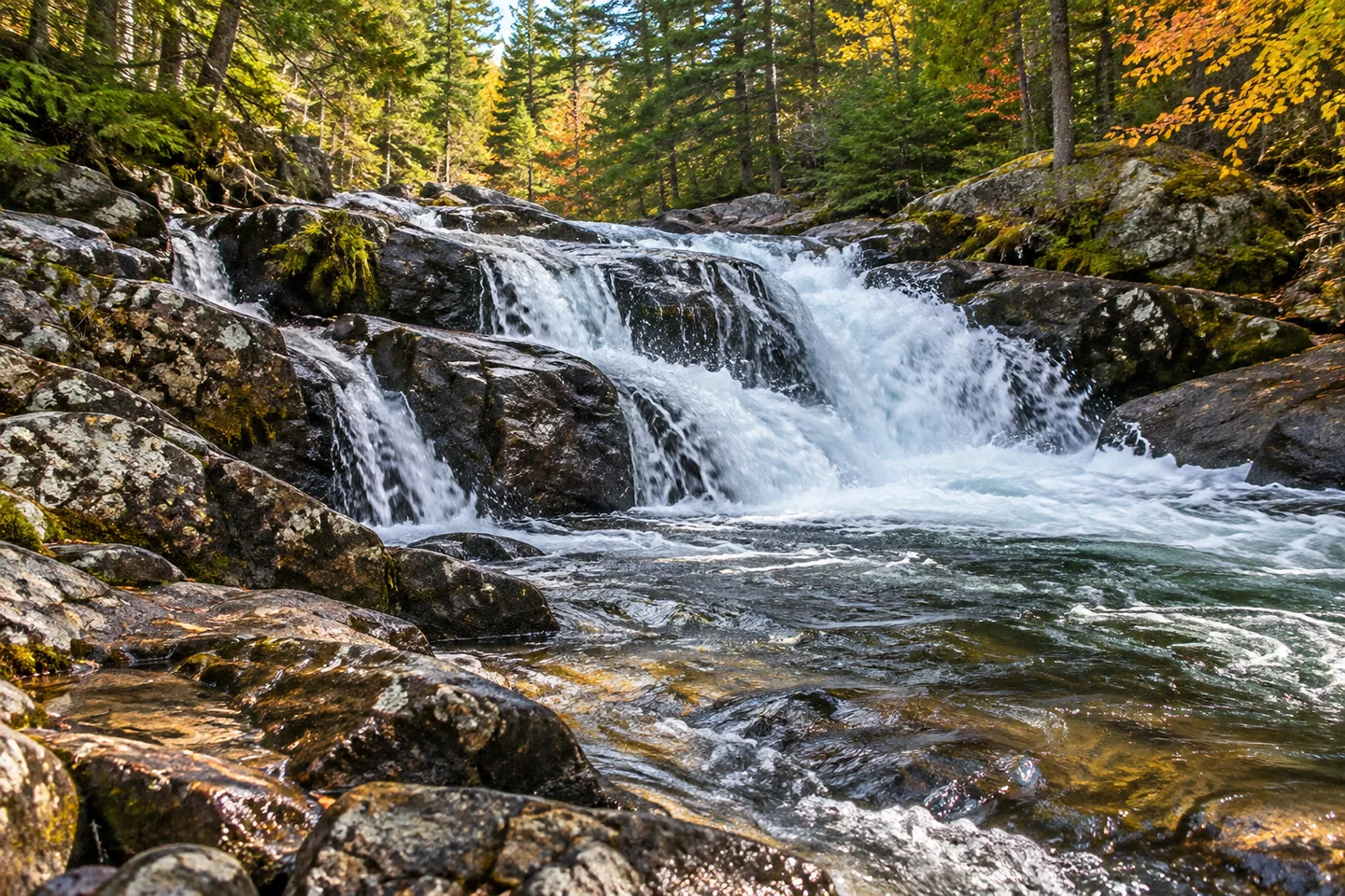 Bond Brook Falls — AI-generated editorial illustration