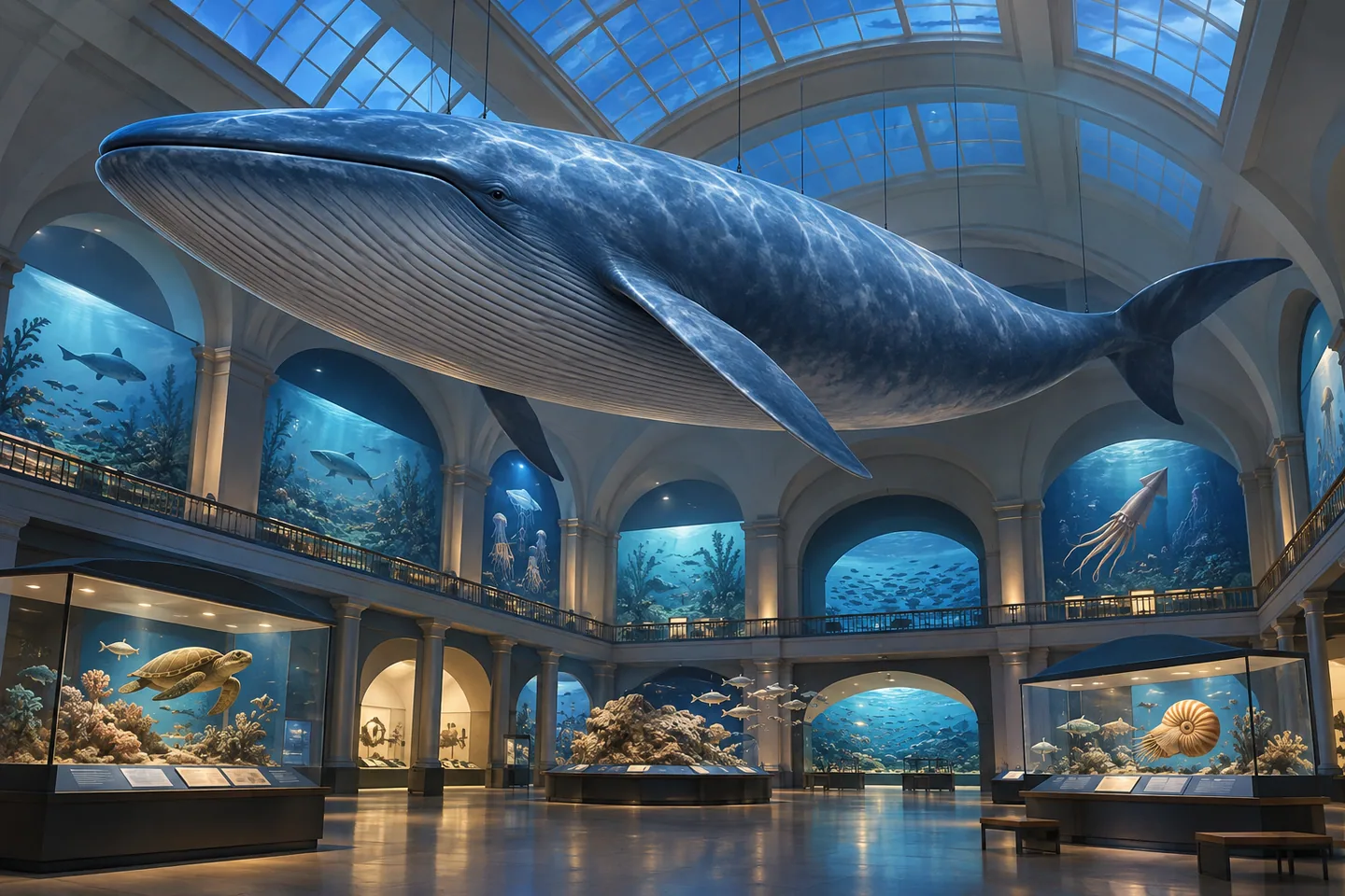 American Museum of Natural History — AI-generated editorial illustration