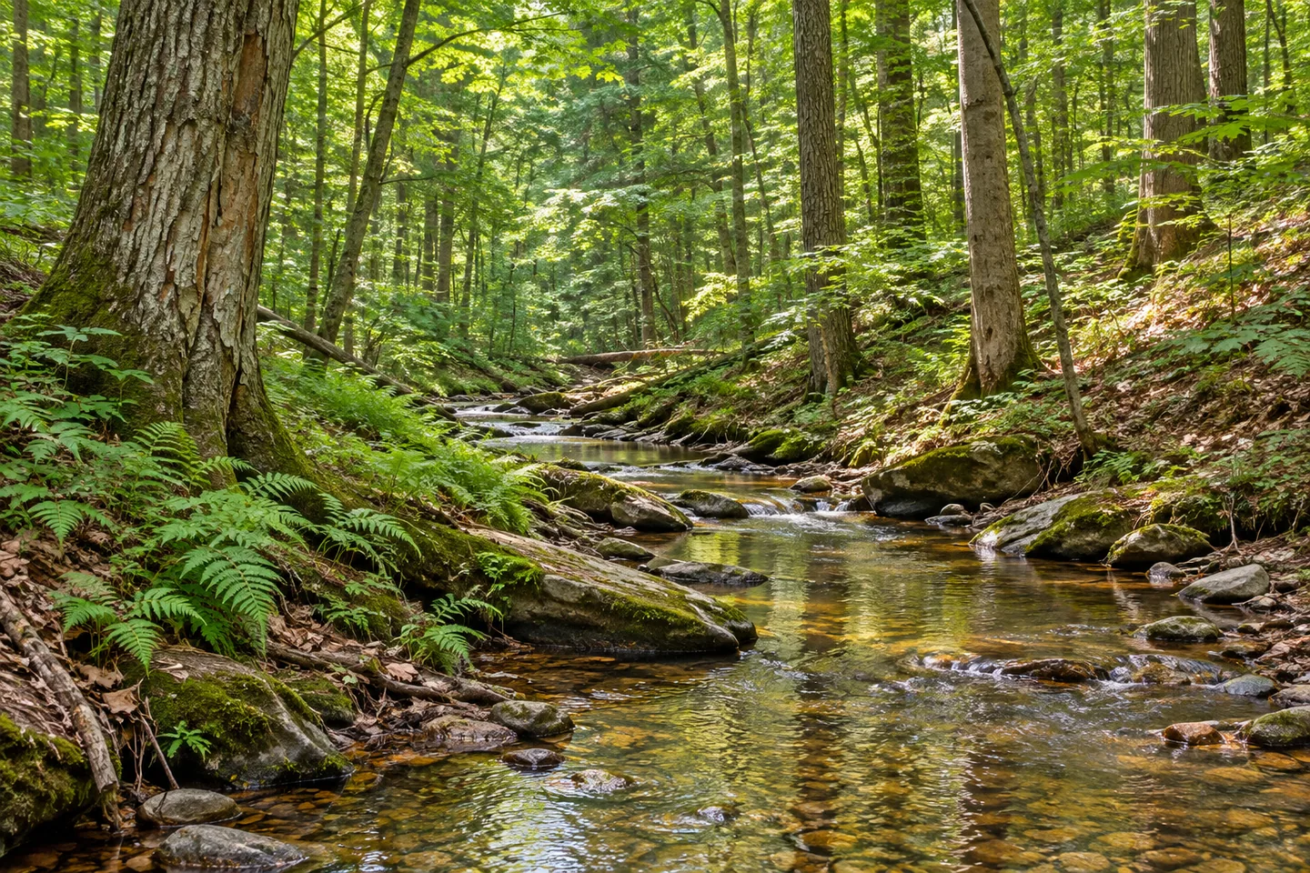 Bear Swamp State Forest — AI-generated editorial illustration