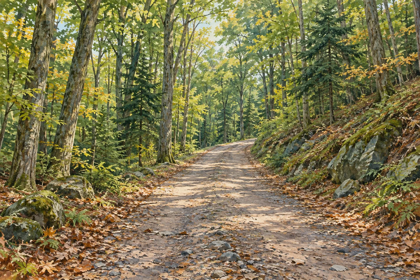Bearpen Mountain State Forest — AI-generated editorial illustration