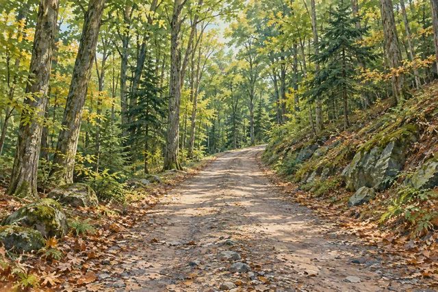 Bearpen Mountain State Forest — AI-generated editorial illustration