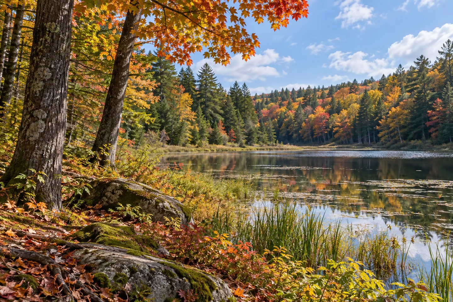 Beaver Pond State Forest — AI-generated editorial illustration
