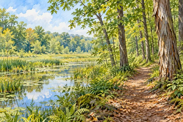 Black Creek Park — AI-generated editorial illustration