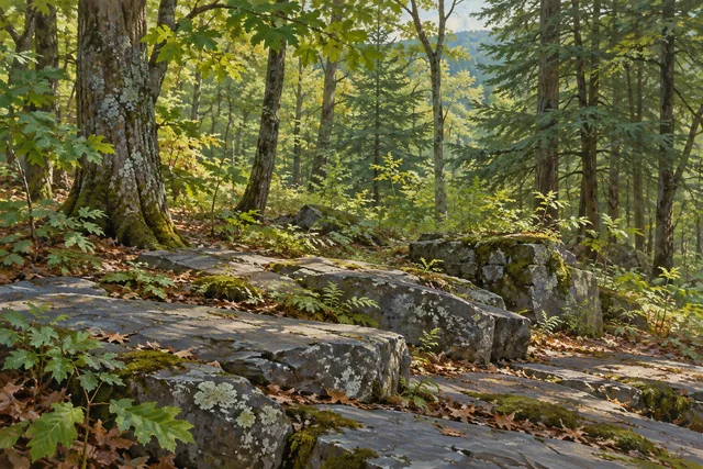 Bluestone Wild Forest — AI-generated editorial illustration