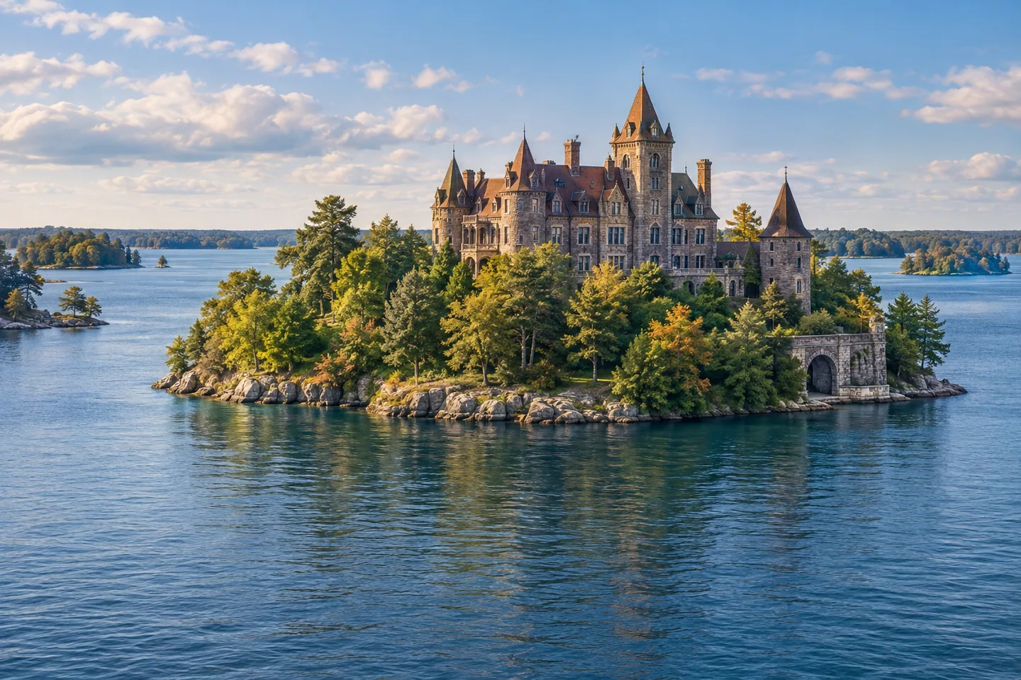 Boldt Castle — AI-generated editorial illustration