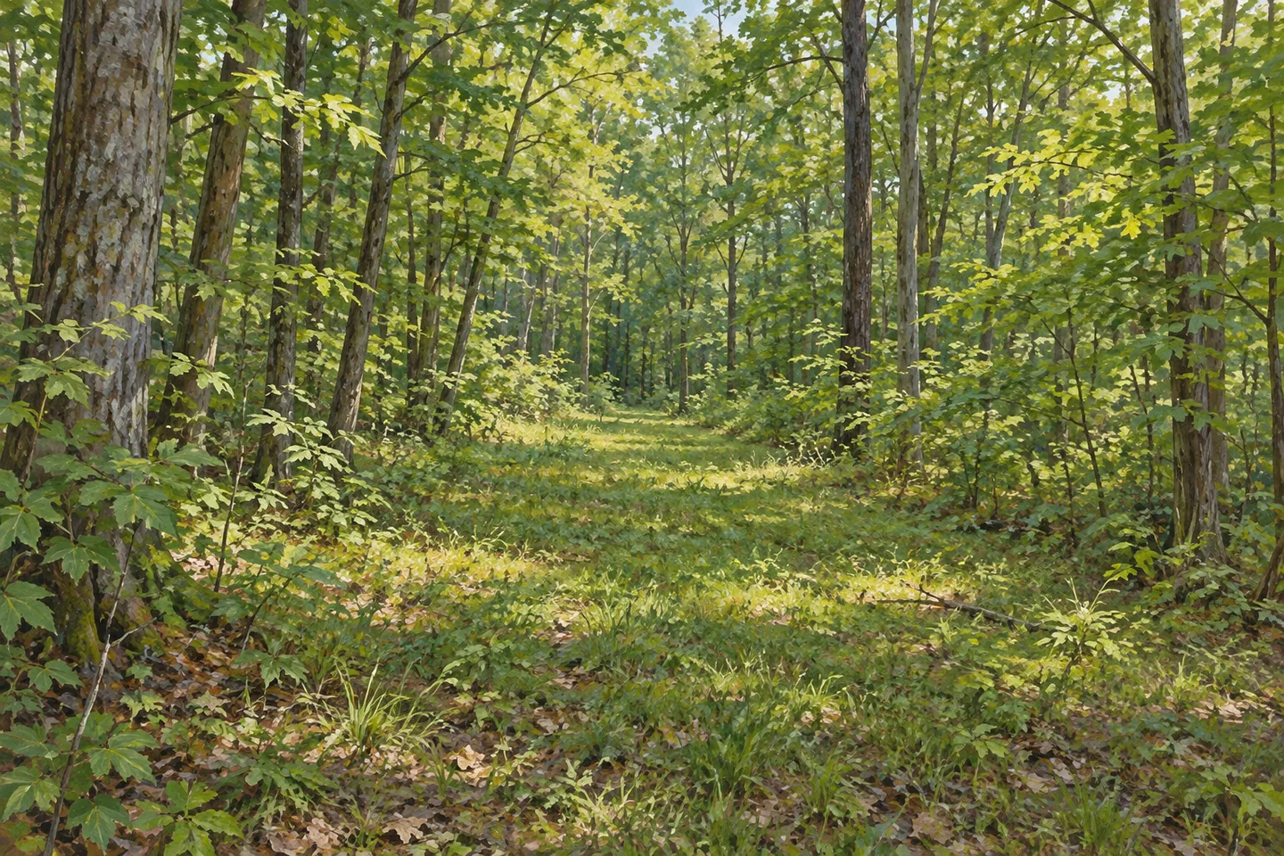Brookfield Railroad State Forest — AI-generated editorial illustration