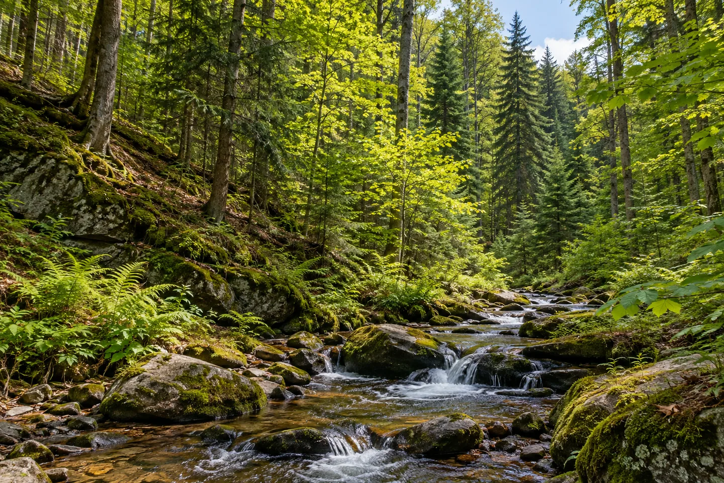Bucks Brook State Forest — AI-generated editorial illustration