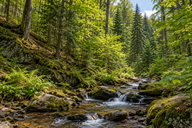 Bucks Brook State Forest — AI-generated editorial illustration
