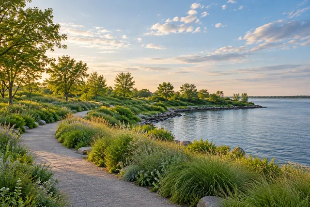 Bushwick Inlet Park — AI-generated editorial illustration