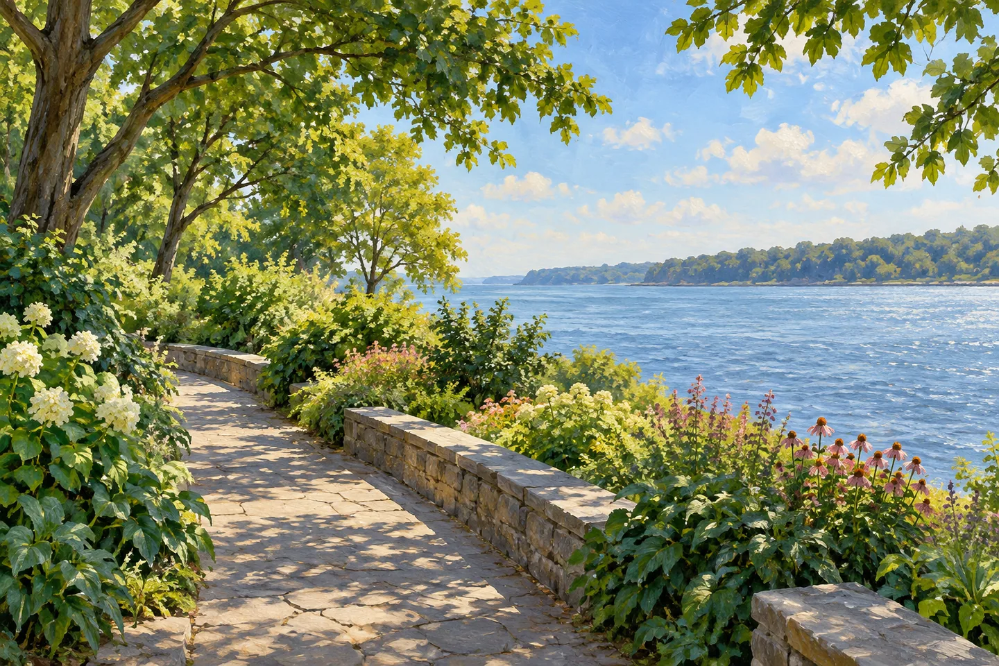 Carl Schurz Park — AI-generated editorial illustration
