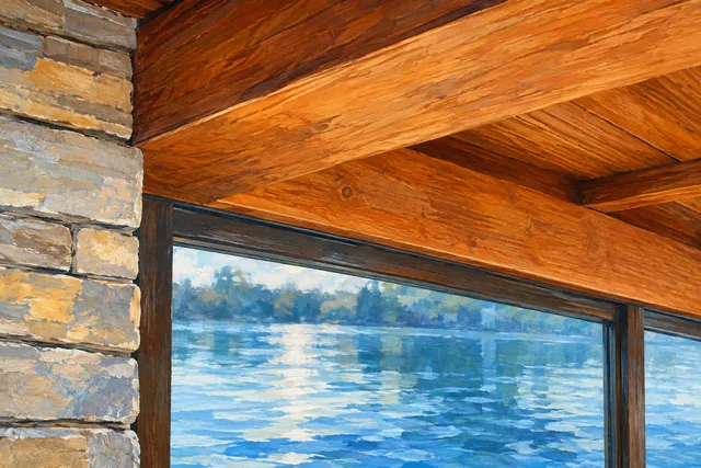 Charles & Marie Fontana Boathouse — AI-generated editorial illustration