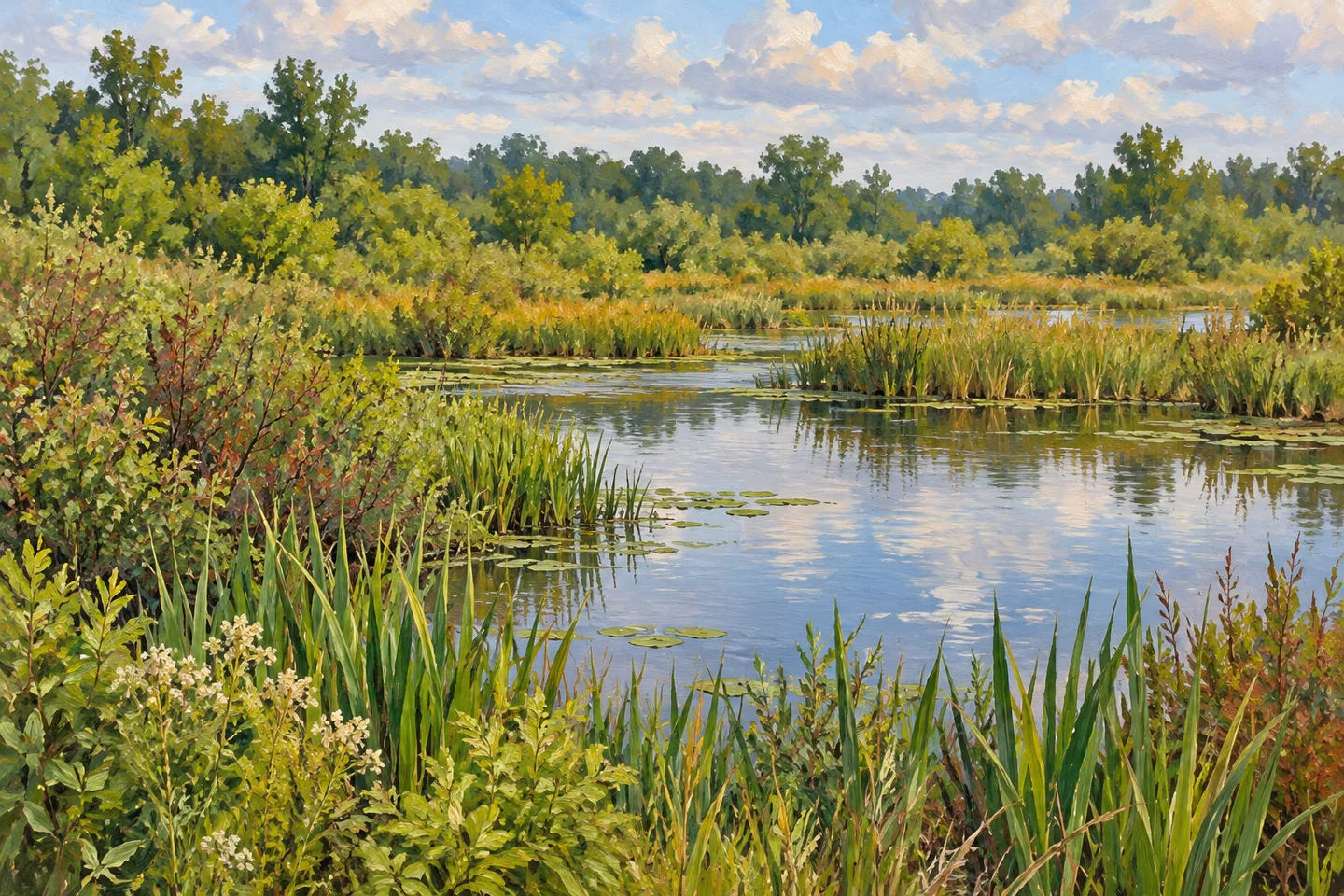 Clay Pond Wildlife Management Area — AI-generated editorial illustration