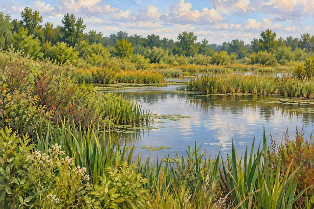 Clay Pond Wildlife Management Area — AI-generated editorial illustration