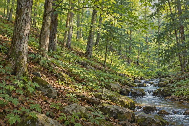 Cliffside State Forest — AI-generated editorial illustration