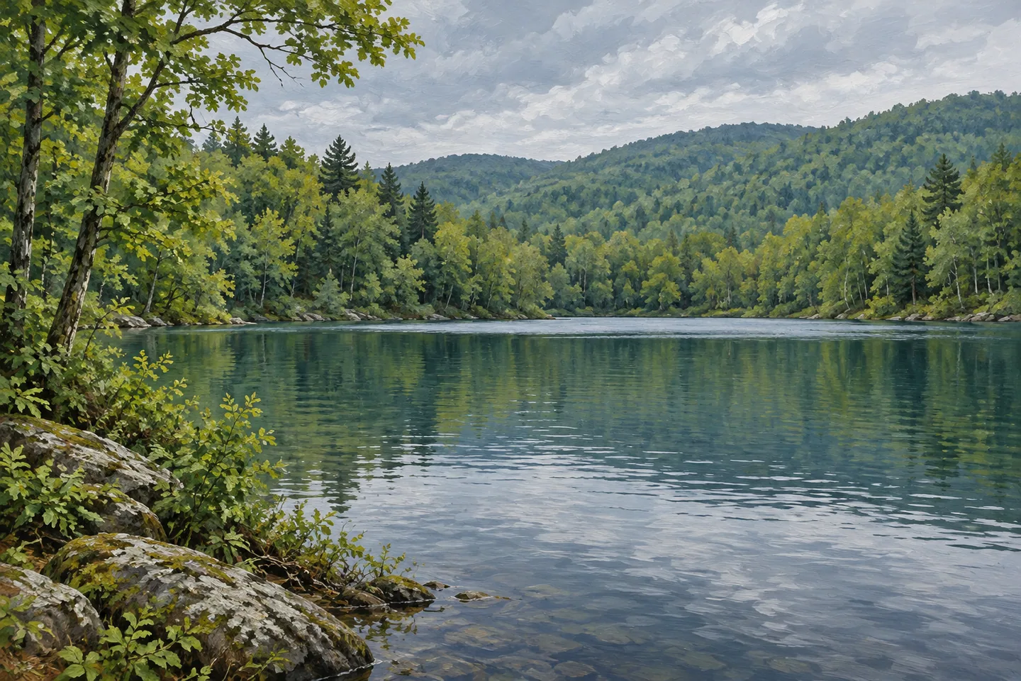 Colgate Lake Wild Forest — AI-generated editorial illustration