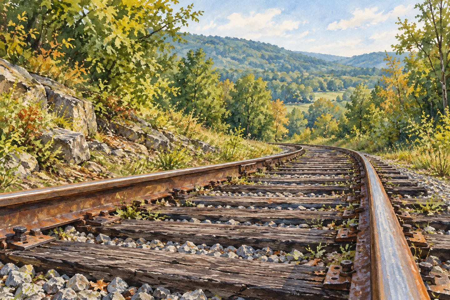 Cooperstown & Charlotte Valley Railroad — AI-generated editorial illustration