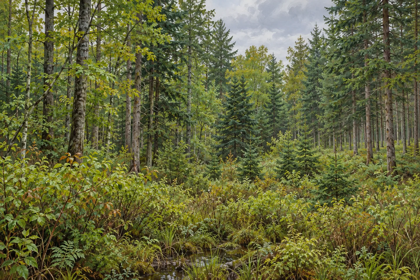 Crary Mills State Forest — AI-generated editorial illustration