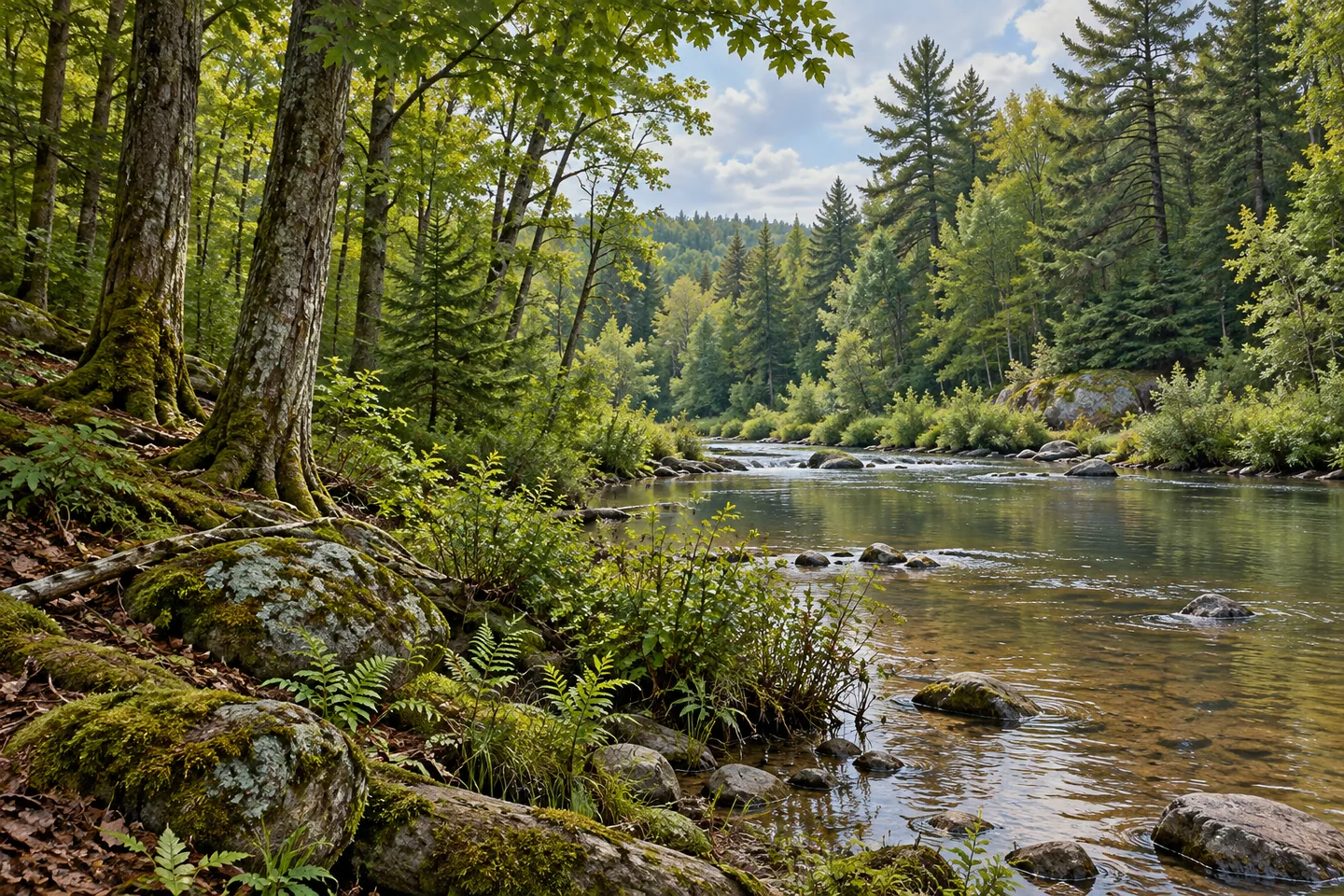 Degrasse State Forest — AI-generated editorial illustration