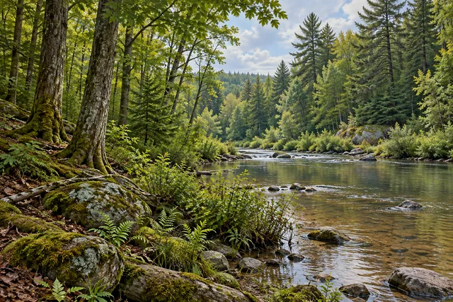 Degrasse State Forest — AI-generated editorial illustration