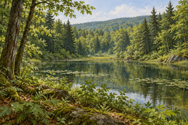 Delaware Wild Forest — AI-generated editorial illustration
