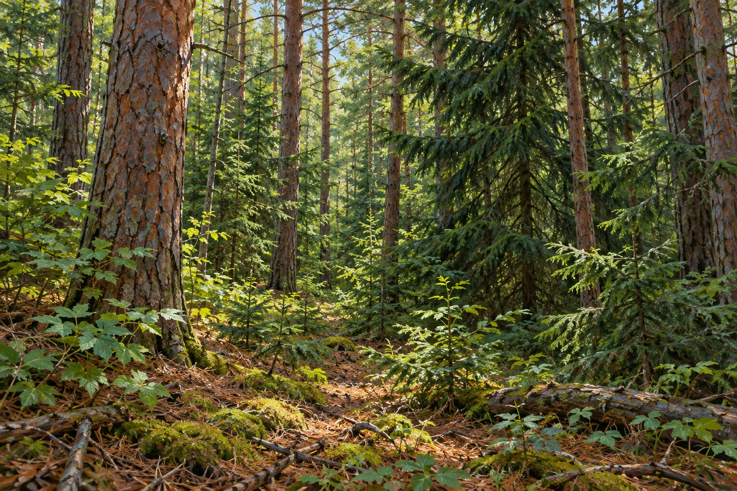 DeRuyter State Forest — AI-generated editorial illustration