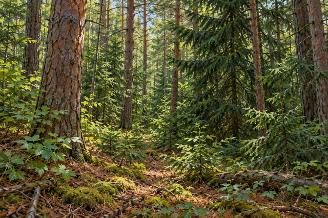 DeRuyter State Forest — AI-generated editorial illustration