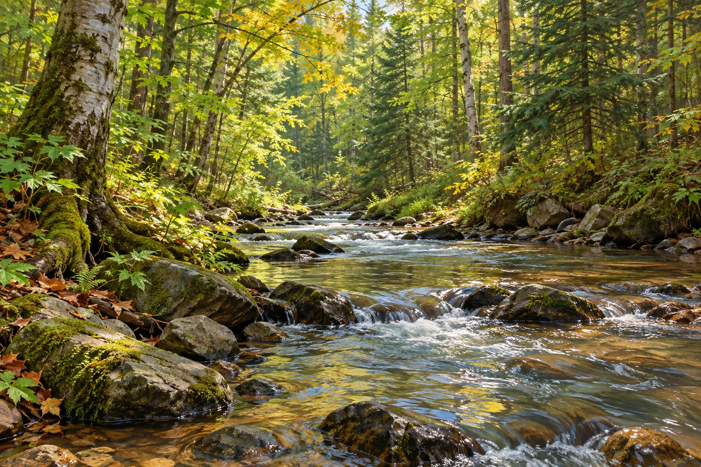East Branch Fish Creek State Forest — AI-generated editorial illustration