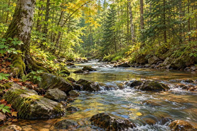 East Branch Fish Creek State Forest — AI-generated editorial illustration