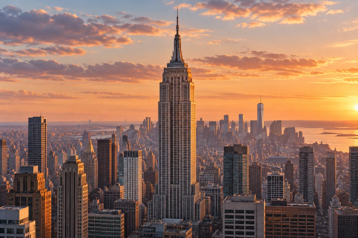 Empire State Building — AI-generated editorial illustration