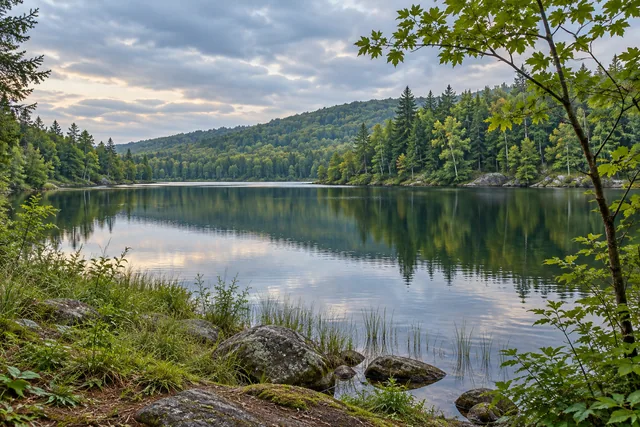 Hammond Pond Wild Forest — AI-generated editorial illustration
