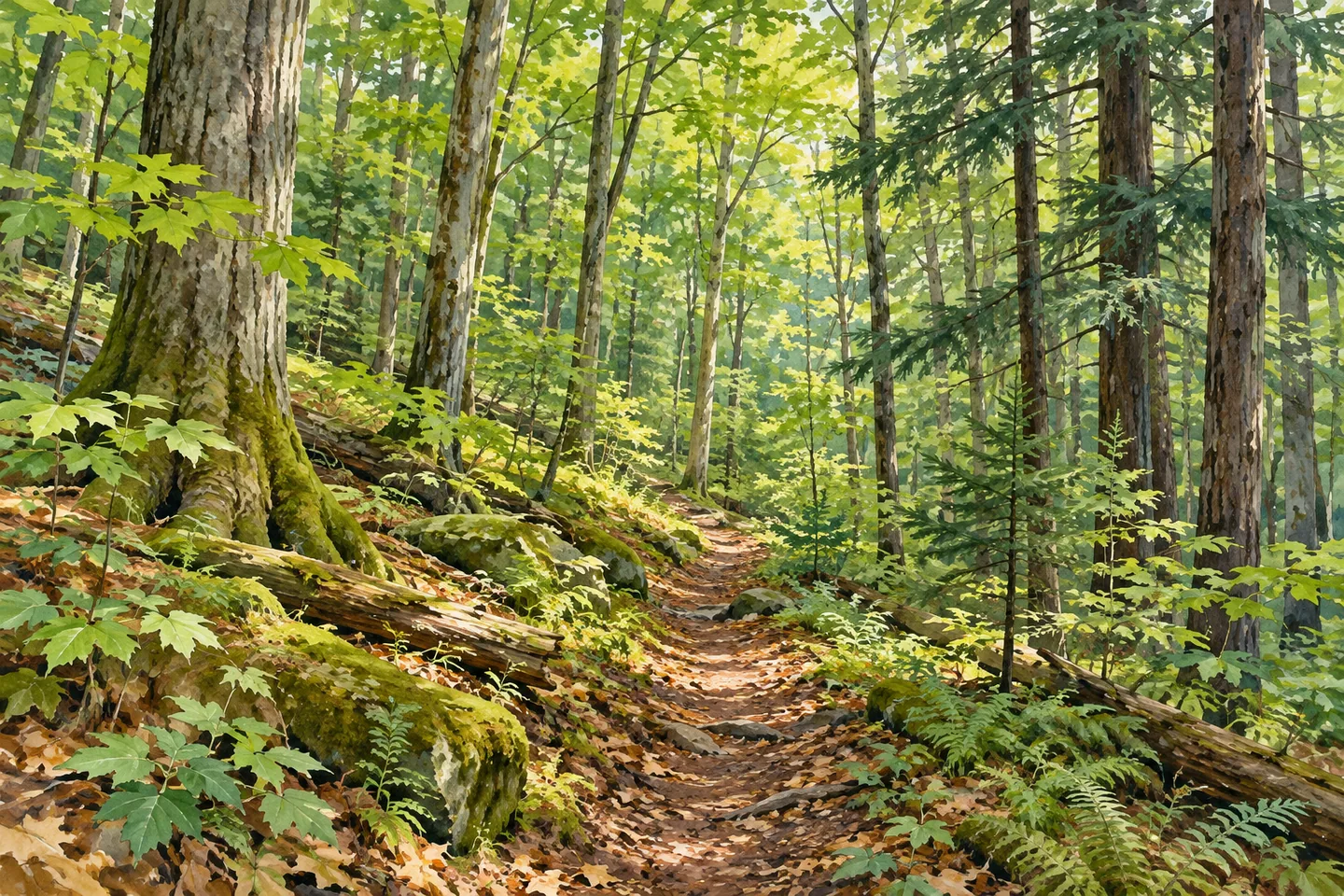 Hoxie Gorge State Forest — AI-generated editorial illustration
