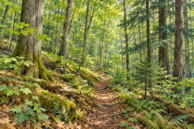 Hoxie Gorge State Forest — AI-generated editorial illustration