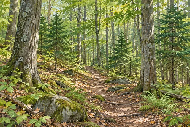 Huntersfield State Forest — AI-generated editorial illustration
