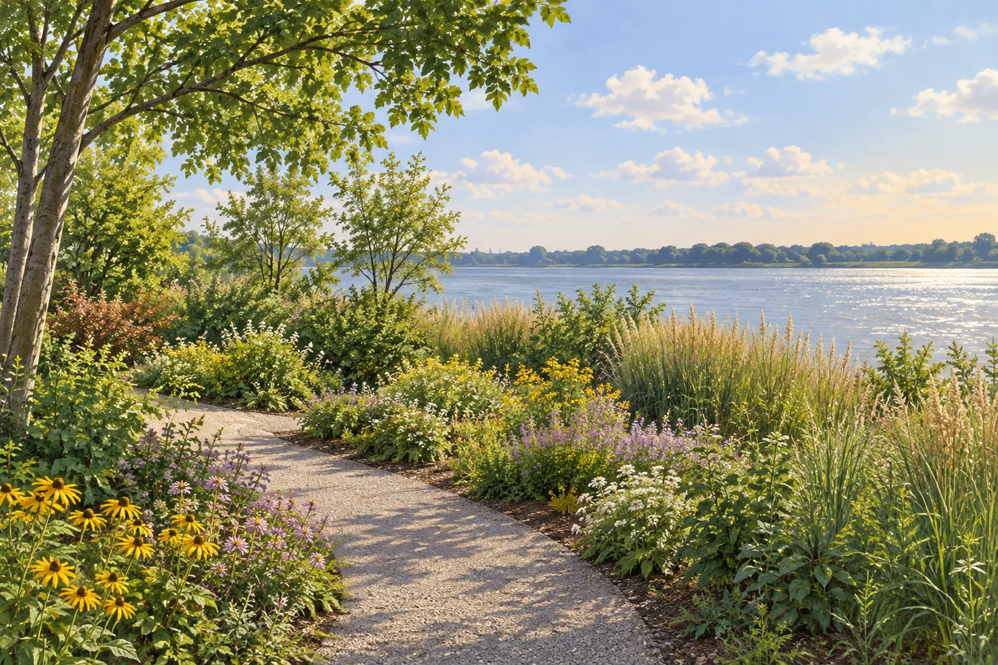 Hunts Point Riverside Park — AI-generated editorial illustration