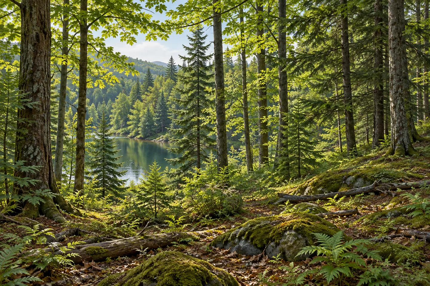 Independence River Wild Forest — AI-generated editorial illustration