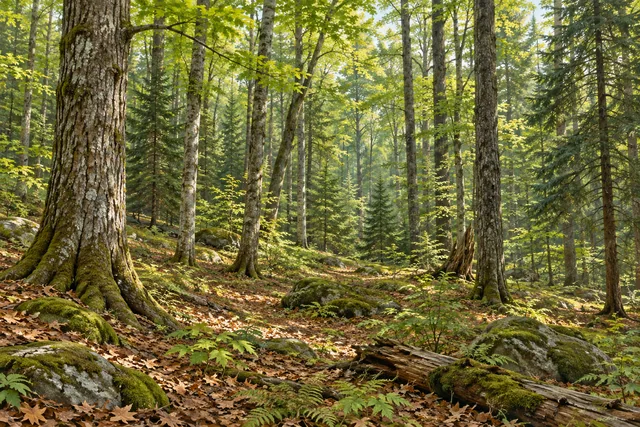 Jessup River Wild Forest — AI-generated editorial illustration
