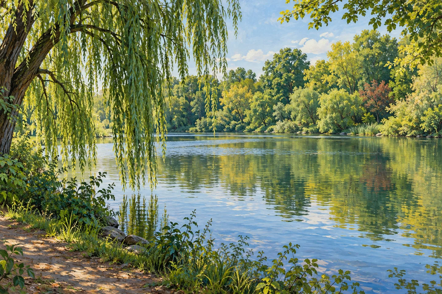 Kissena Park — AI-generated editorial illustration