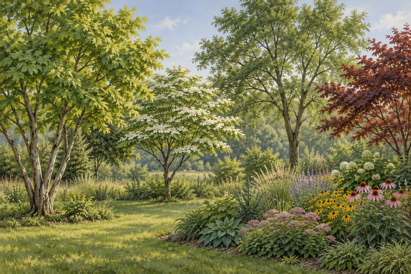 Landis Arboretum — AI-generated editorial illustration