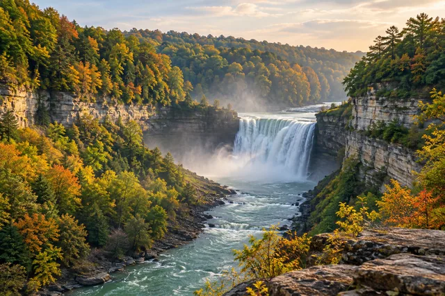 Letchworth State Park — AI-generated editorial illustration