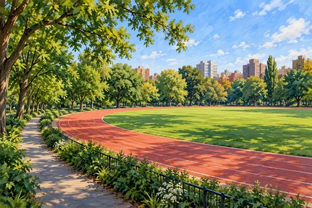 McCarren Park — AI-generated editorial illustration