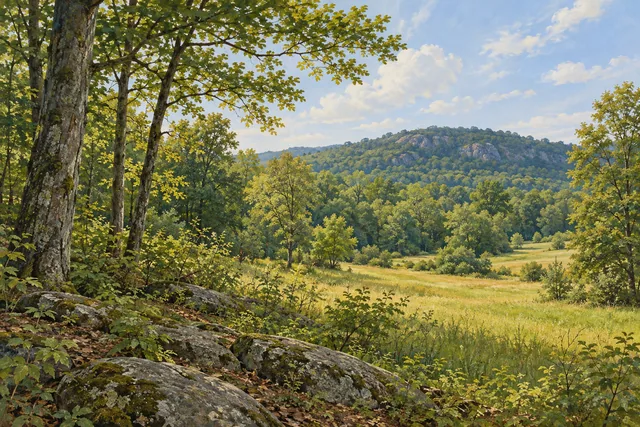 Mohonk Preserve — AI-generated editorial illustration