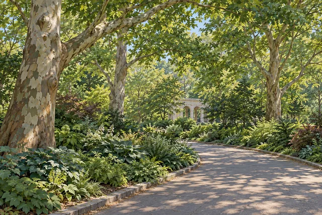 Monsignor McGolrick Park — AI-generated editorial illustration