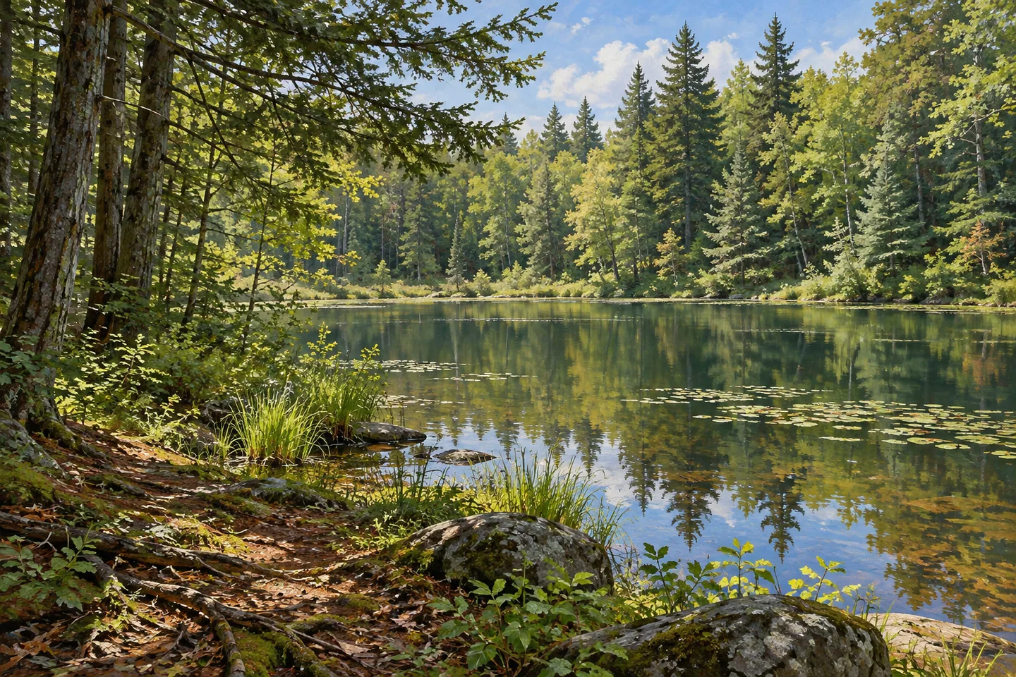 Muller Hill State Forest — AI-generated editorial illustration