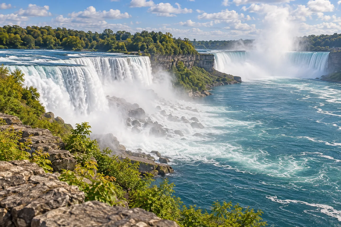 Niagara Falls State Park — AI-generated editorial illustration