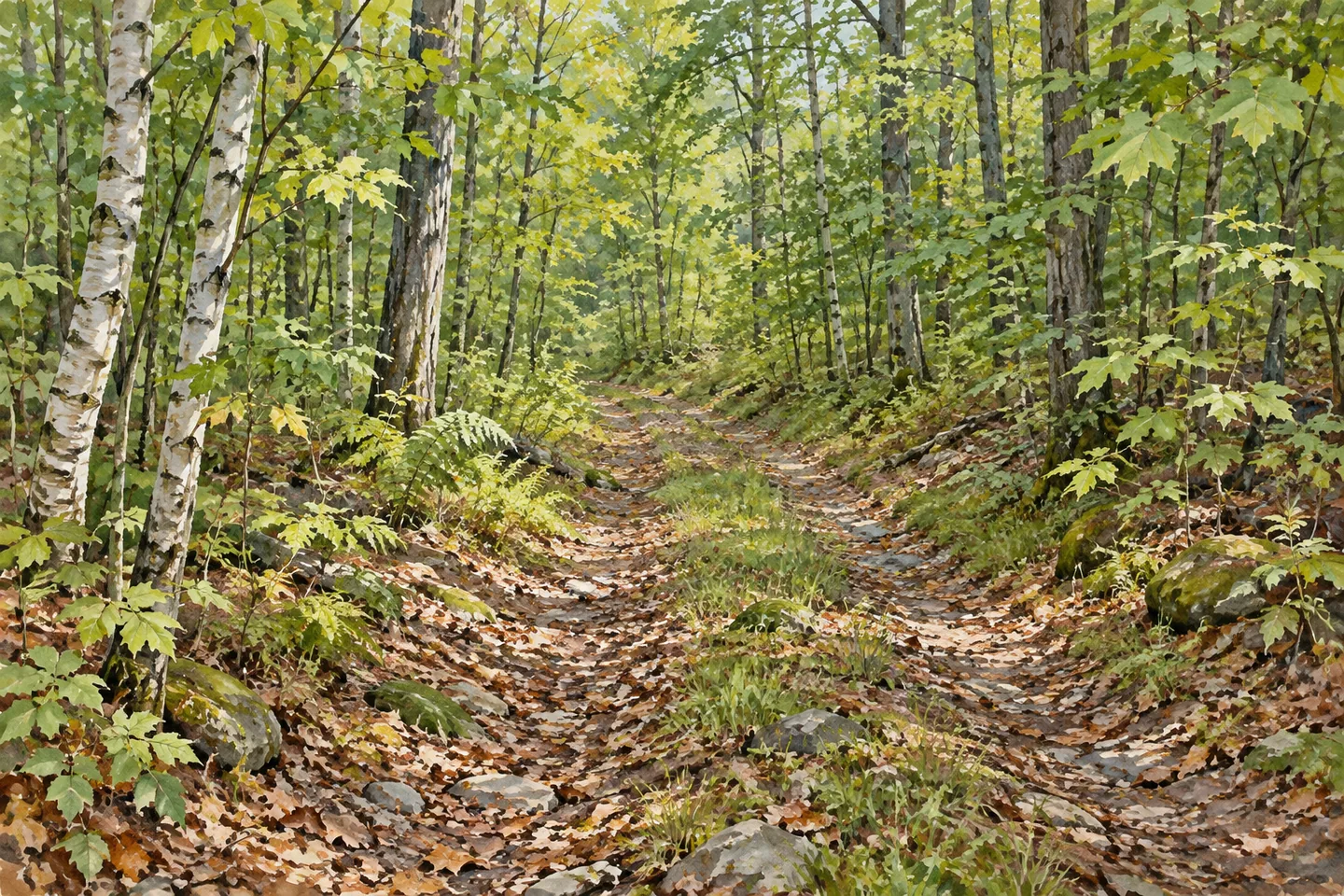 Plattekill State Forest — AI-generated editorial illustration