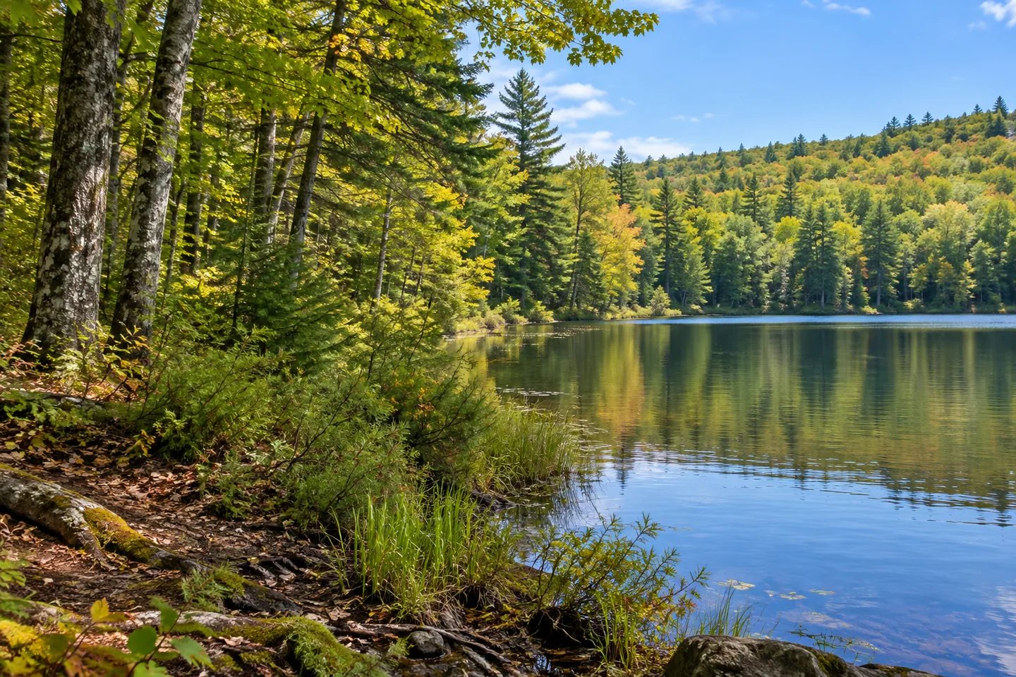 Pleasant Lake State Forest — AI-generated editorial illustration